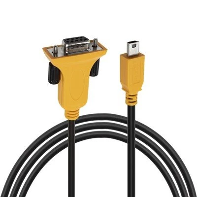 Mini USB 2.0 Cábla Luaidhe Síneadh Mná Fireann Go RS232 DB9