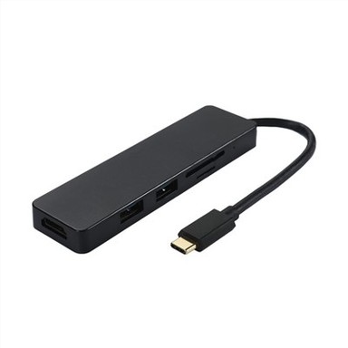 USB C HUB Adaptóir Ilphort 6 in 1 Cuibheoir USB C Inaistrithe