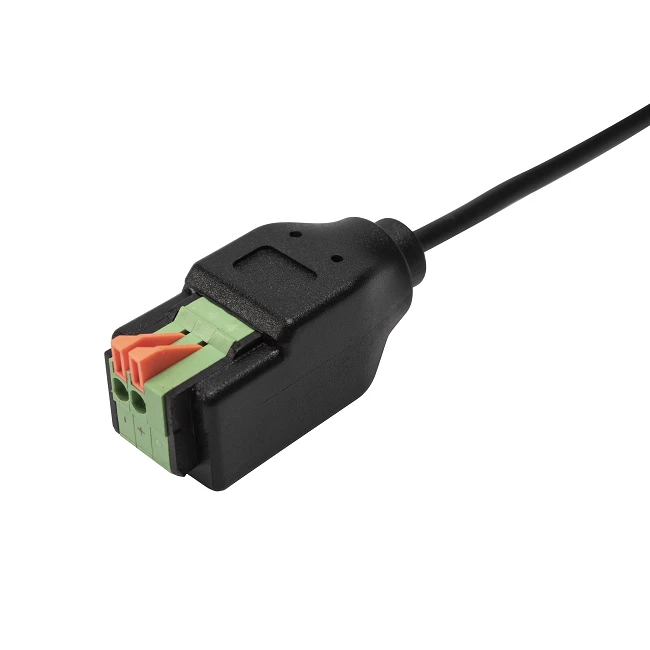 DC Power Plug Male To 2pin Terminal Block Adapter Cable