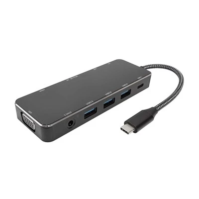 11-i-1 Stáisiún Á Chur Chun Cinn Cuibheoirí Ilmhonarcha USB C