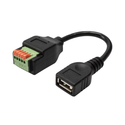 USB2.0 AF Go dtí 5 phionna Cábla Síneadh Bloc Teirminéil Le Cnaipe Brúigh